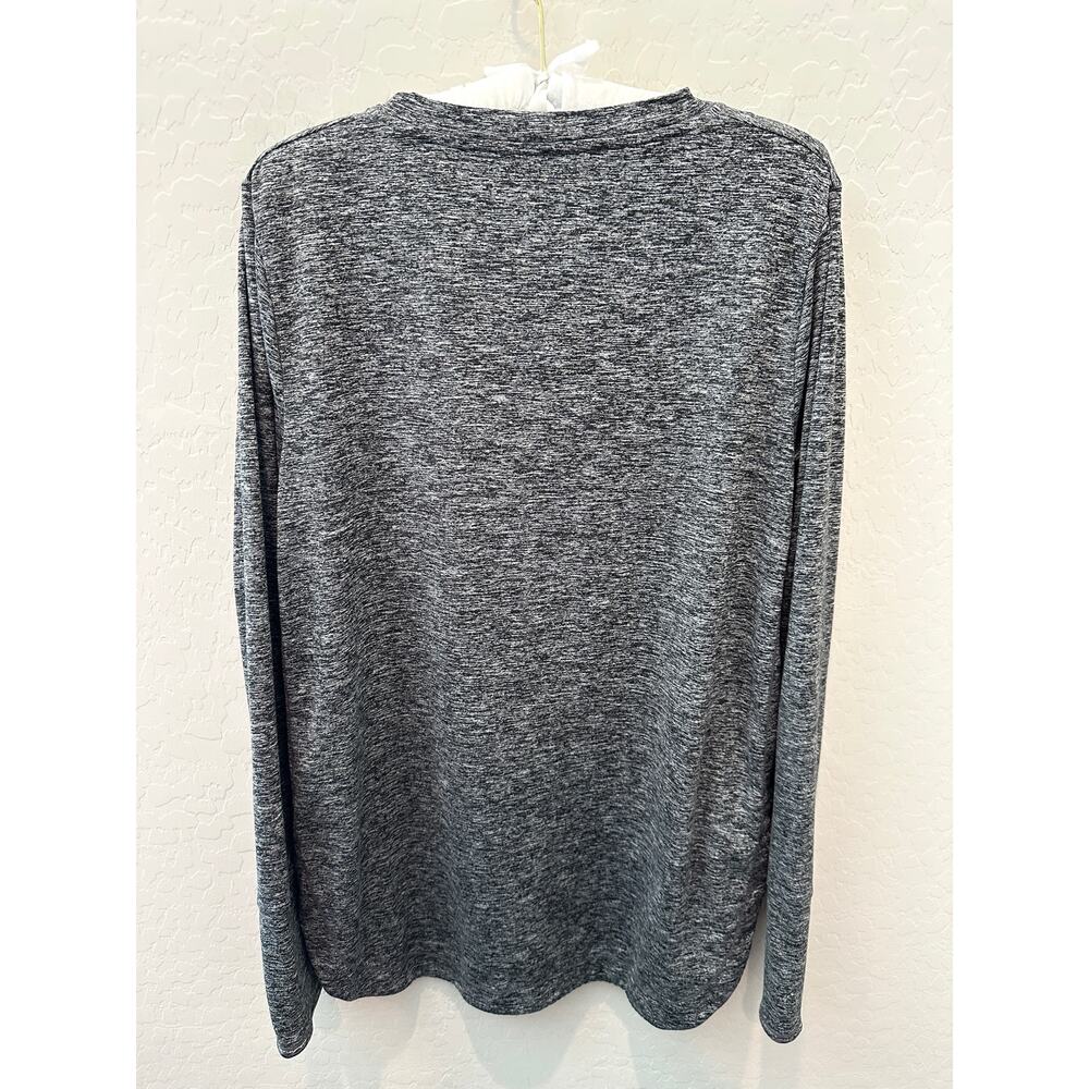 ATHLETA | Gray Long Sleeve Athletic Top Soft Stretch Crewneck | Large - Picture 4 of 6